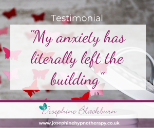 my anxiety has literally left the building testimonial