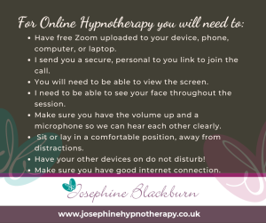 online hypnotherapy you will need to