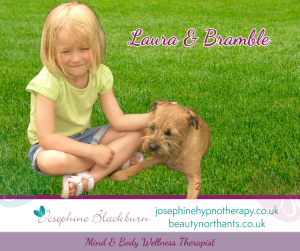 my daughter and Bramble