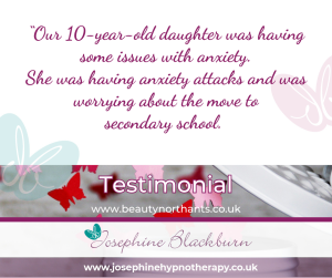 anxiety over secondary school testimonial